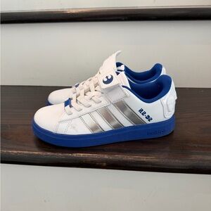 Adidas Kids White and Blue Sneakers - R2D2